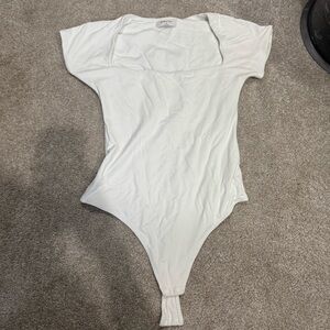 Babaton Cream One Piece Bodysuit